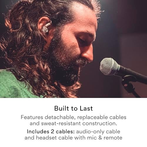 MEE audio Professional MX3 PRO Triple-Driver Hybrid Musician's in Ear Monitor Headphones with Enhanced Midrange and Warm Tonality, Noise Isolating Earphones with Detachable Cables, Transparent - Image 4