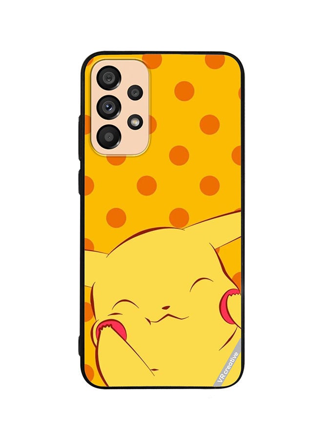VR CREATIVE Protective Case Cover For Samsung Galaxy A53 5G Cheeky Pikachu Design Multicolour - Image 1