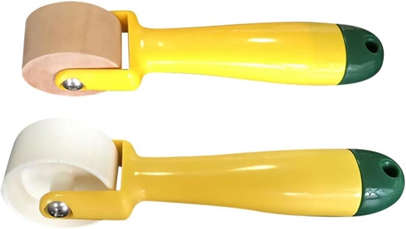 klarako 2pcs Quilting Seam Roller Sewing Seam Roller Wallpaper Roller with Handle Quilting Supplies for Sewing Print Ink Wallpaper - Image 1