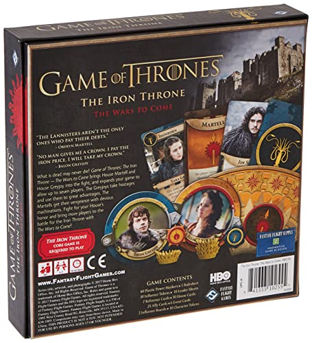Fantasy Flight Games HBO Game of Thrones The Iron Throne The Wars to Come - Image 3