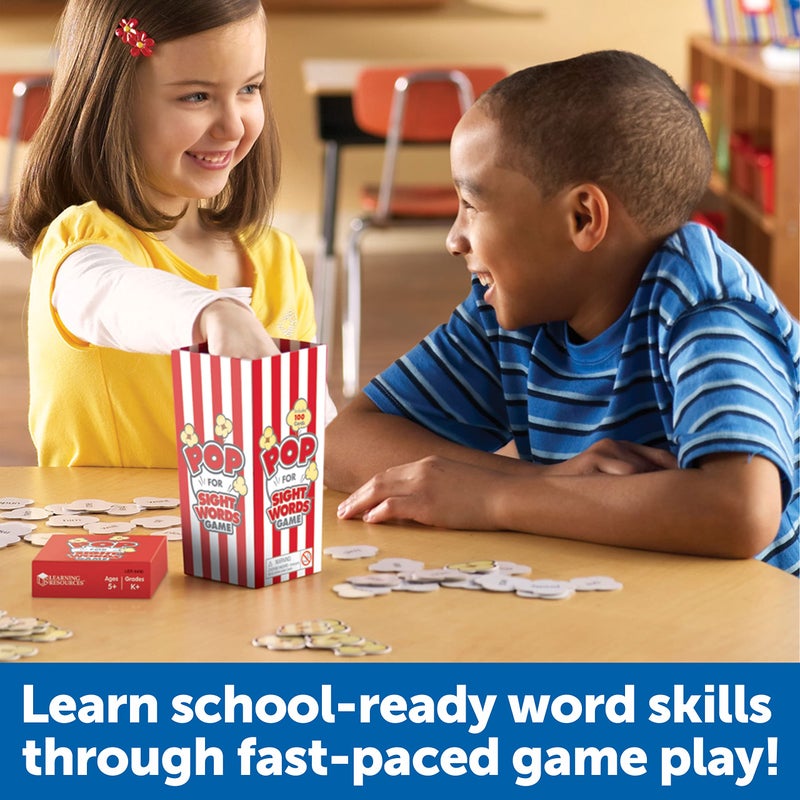 Learning Resources Learning Resources Pop For Sight Words Game,Vocabulary/Literacy Game, 92 Cards, Ages 5+ - Image 2