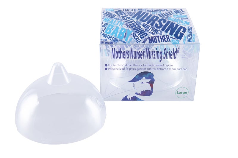 Mothers Nurser Nursing Shield Nipple Shield - Used for Breastfeeding Helps Mothers, with Sore Nipples Latch-on Issues Flat or Inverted Nipples - by Mothers Nurser Nursing ShieldÂ® - Image 2