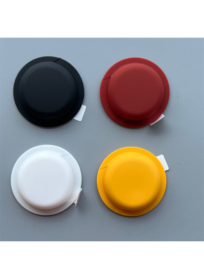Generic - Applicable To For Apple Airtags Protective Case Airtgas Silicone Four-in-one Positioning Tracker Protective Soft Case-Color:Black + White + Brown Red + Yellow-Applicable Model:For Apple Airtags - Image 1