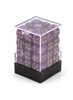 Chessex Dnd Dice Setchessex D&D Dice12Mm Vortex Purple And Gold Plastic Polyhedral Dice Setdungeons And Dragons Dice Includes 36 Dice D6 Various (Chx27837)  - Image 4