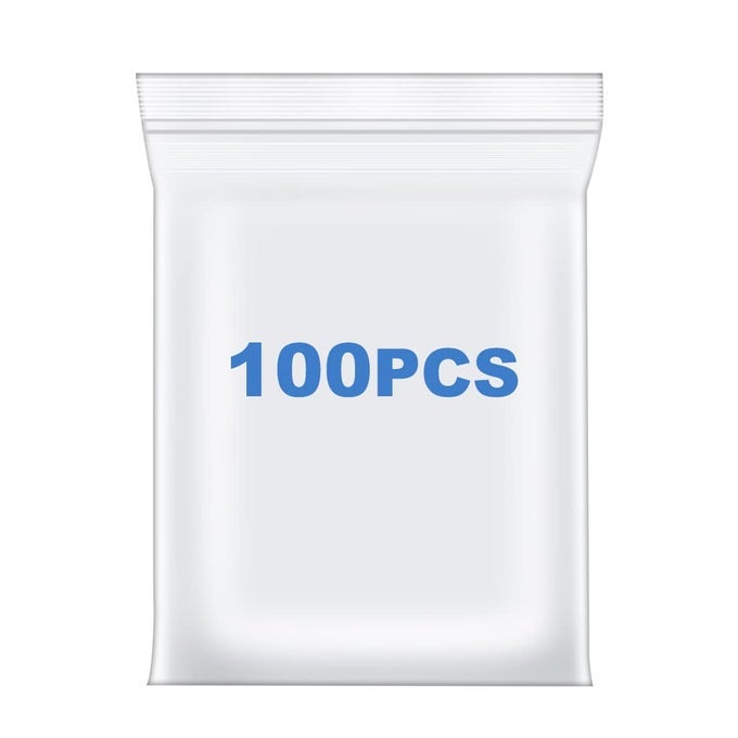 100 PCS 8 X 10 THICK 24 MIL CLEAR ZIP POLY BAGS PLASTIC RECLOSABLE ZIP SEAL LOCK BAGS PRINTS PHOTO CARDS SNACKS SEEDS ZIPPER BAG