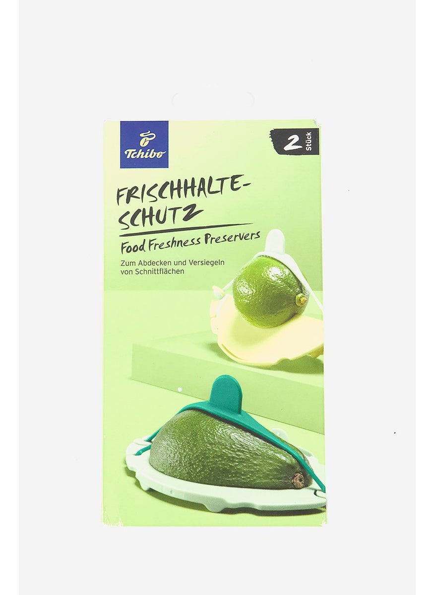 Tchibo - Veggie Cover Set of 2 15cm H x 3cm W x 8cm L, Green and Yellow - Image 1