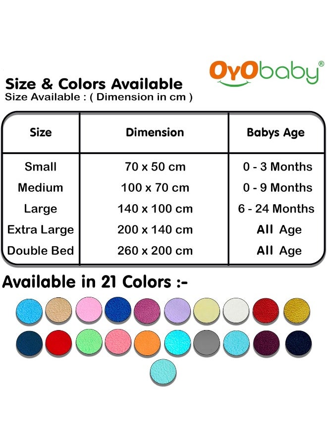 OYO BABY OYO BABY - Water Proof/Breathable Mattress Protector Mat/Underpad/Kids Sheet (100cm X 70cm, Medium) - Pink  - Image 4
