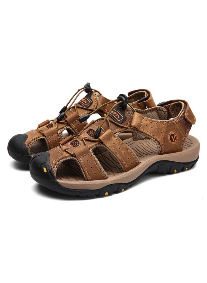New Men's Sandals, Exclusive Large Size Men's Closed-toe Beach Shoes For Independent Sites
