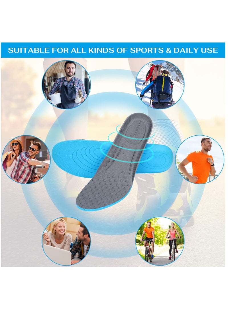 SYOSI - Comfortable Shoe Insoles Arch Support Insoles for Women Foot Massage Breathable Memory Foam Shoe Inserts Thick Cushion Insoles for Foot Pain Relief Working Everyday Use(6 Pairs 8-11) - Image 1