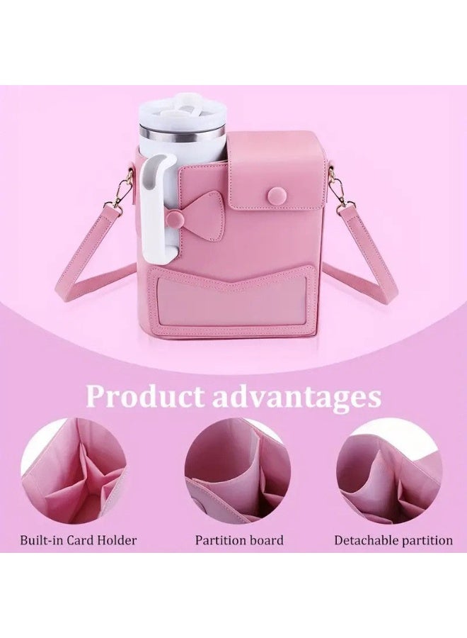 general Stanley Purse Cup Holder Bag- Outdoor Portable Crossbody Bag for Stanley Cup Tumbler Purse - Image 2