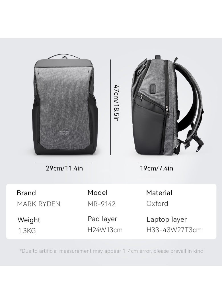 MARK RYDEN Mark Ryden 9142 Waterproof Backpack, USB Charging, 17inch Laptop, Large Capacity, FUTURE Series**  - Image 3