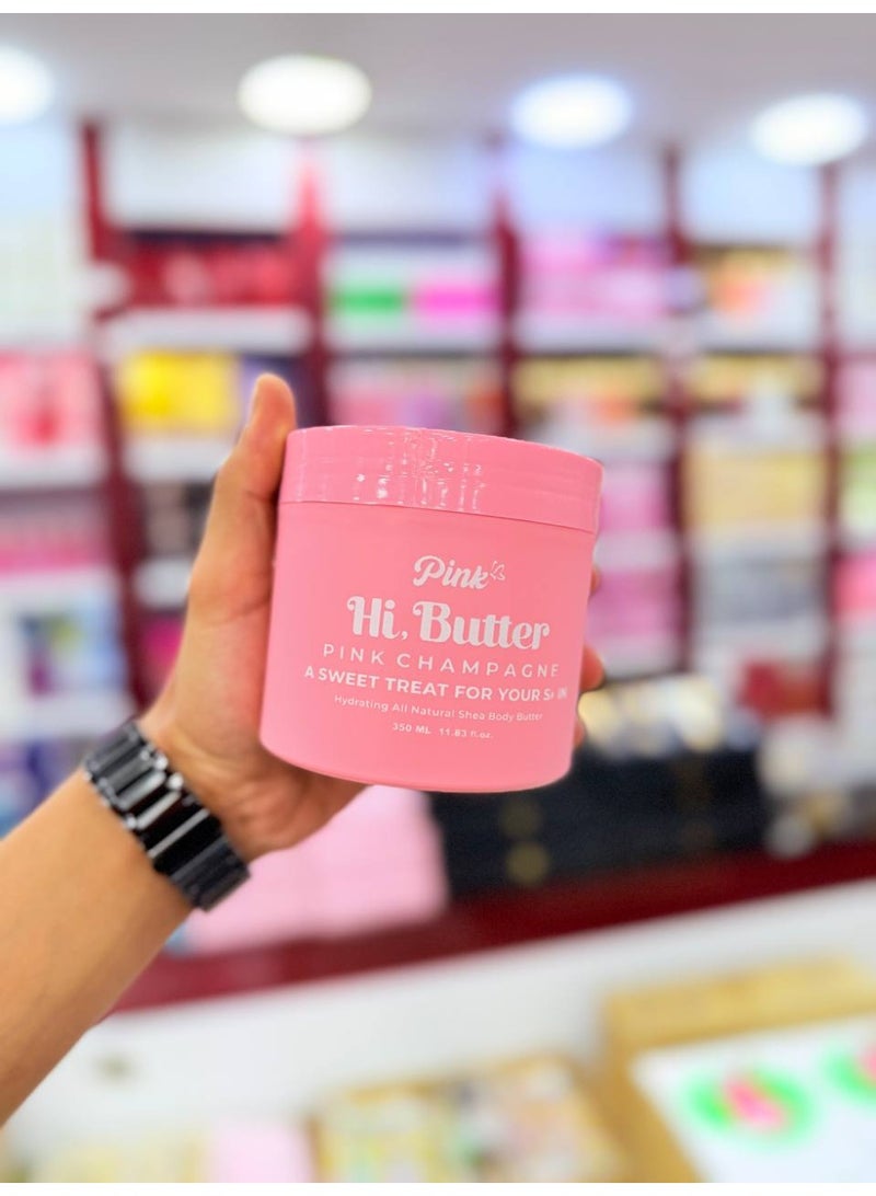 بادي باتر بينك (Pink Hi Butter) لترطيب وتغذية الجسم - بتركيبة طبيعية فائقة للجلد الجاف - 350  مل - Image 4