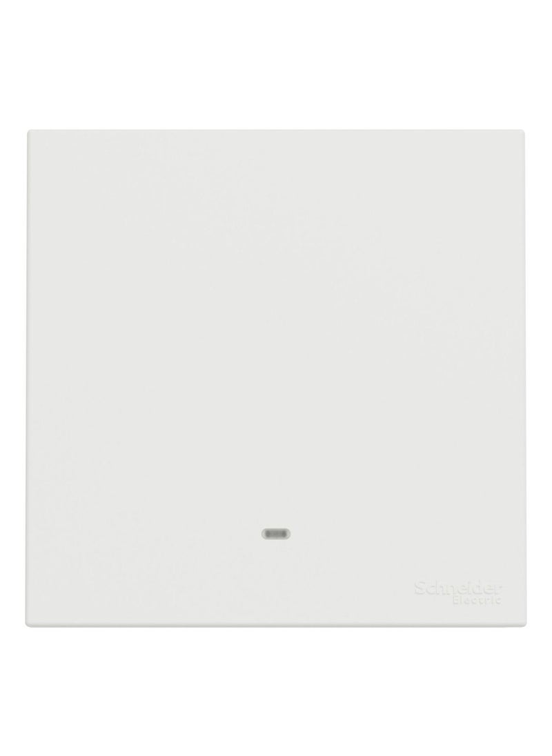 Schneider Electric Schneider Electric Avataron C Switch With Fluorescent Locator E8731L1F_WE, 1 Gang, 16Ax White 250 V 1 Way  - Image 1