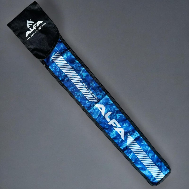 ALFA MANDEEP Singh Edition Composite Hockey Stick (Low Bow, White-Blue, 37 INCHES) - Image 5