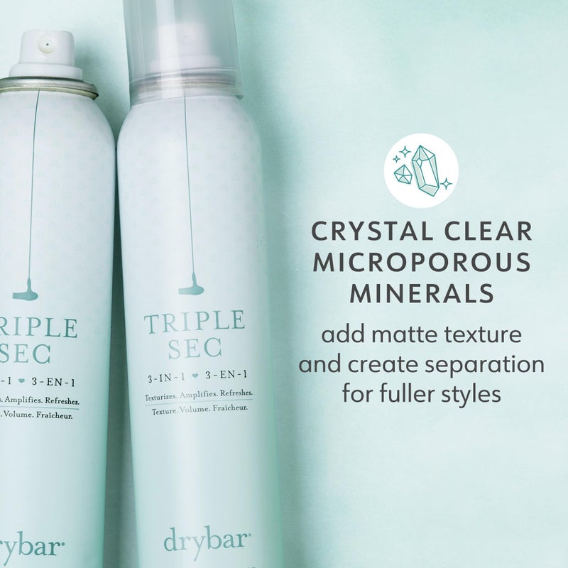 Drybar Triple Sec 3-in-1 Finishing Spray Blanc Scent - Full Size | Adds Texture, Amplifies and Refreshes Hair for Fuller Styles & Absorbs Light Oils, All Hair Types - Image 5
