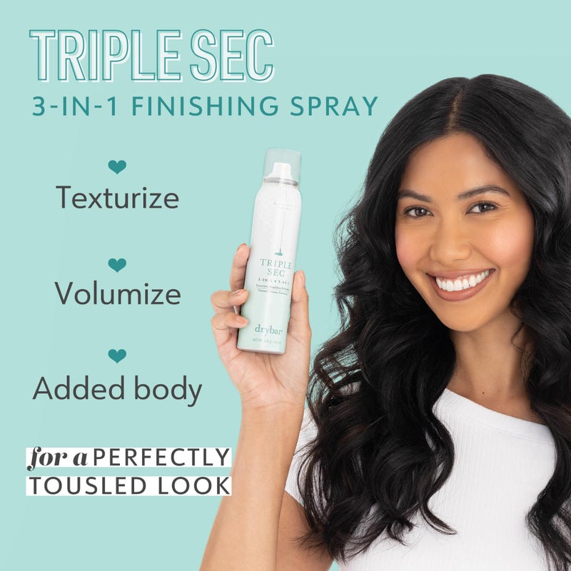 Drybar Triple Sec 3-in-1 Finishing Spray Blanc Scent - Full Size | Adds Texture, Amplifies and Refreshes Hair for Fuller Styles & Absorbs Light Oils, All Hair Types - Image 2
