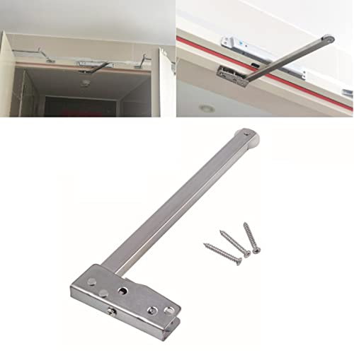GINFH Sequencer Fire Door Coordinator Double Opener Door Device Spring Fire Door Double Door Closing Sequence Setting (Stainless Steel 201) - Image 1