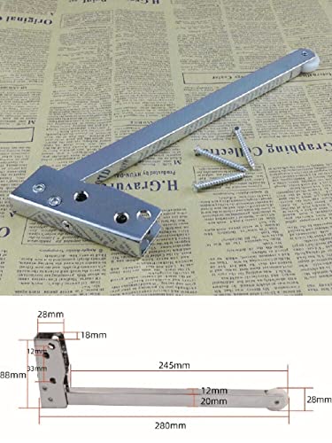 GINFH Sequencer Fire Door Coordinator Double Opener Door Device Spring Fire Door Double Door Closing Sequence Setting (Stainless Steel 201) - Image 5