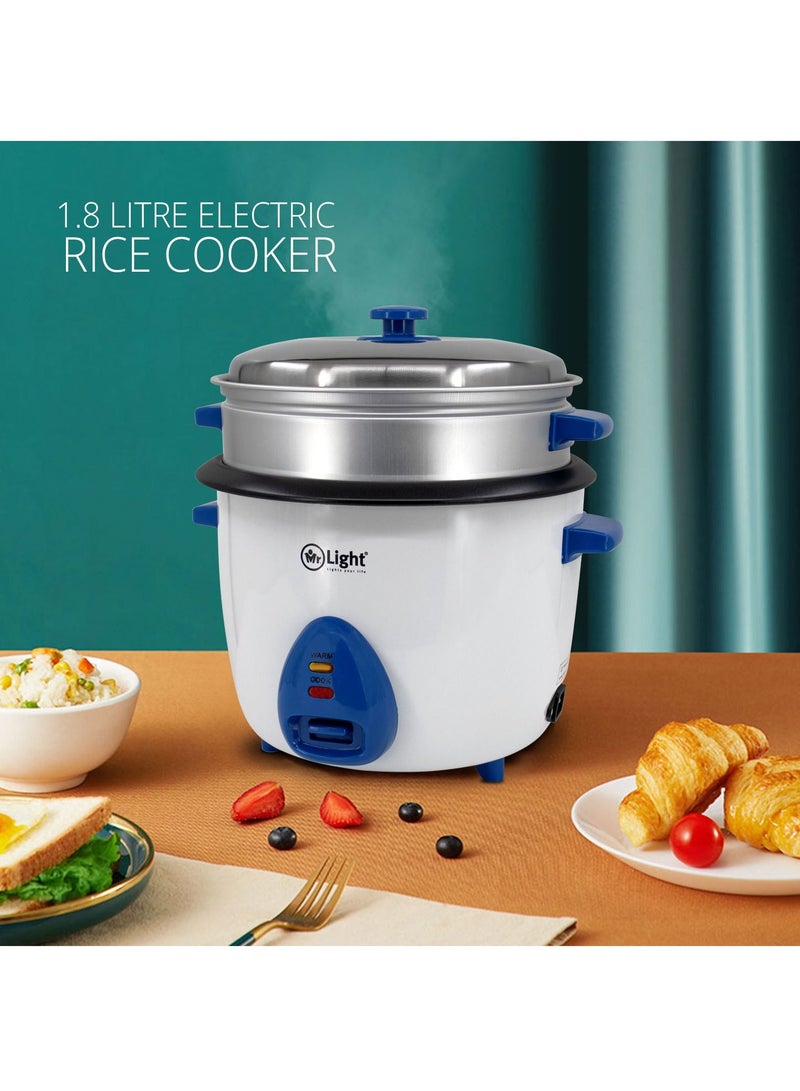 مستر لايت جهاز طهي الأرز الكهربائي الأوتوماتيكي بسعة 1.8 لتر ، مزود بمؤشر أمان للحفاظ على الحرارة ، قابل للإزالة وغير لاصق - Image 2