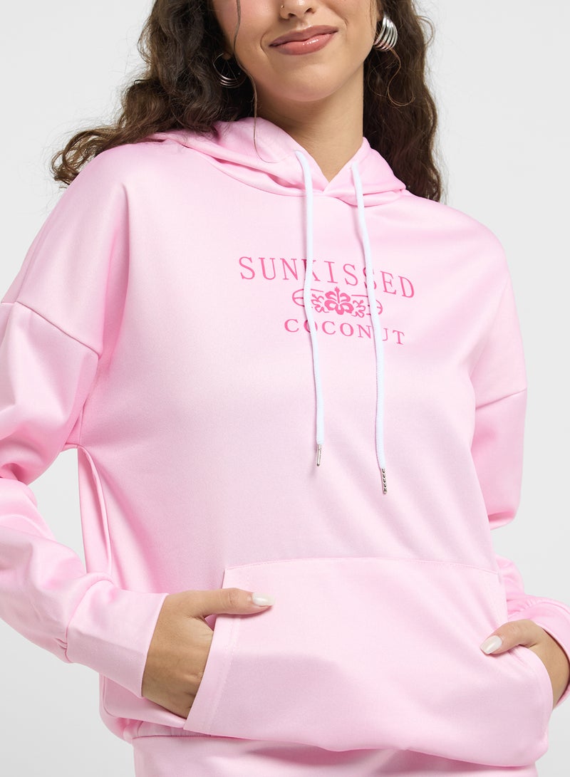 Ginger Hooded Graphic Oversize Sweatshirt  - Image 3
