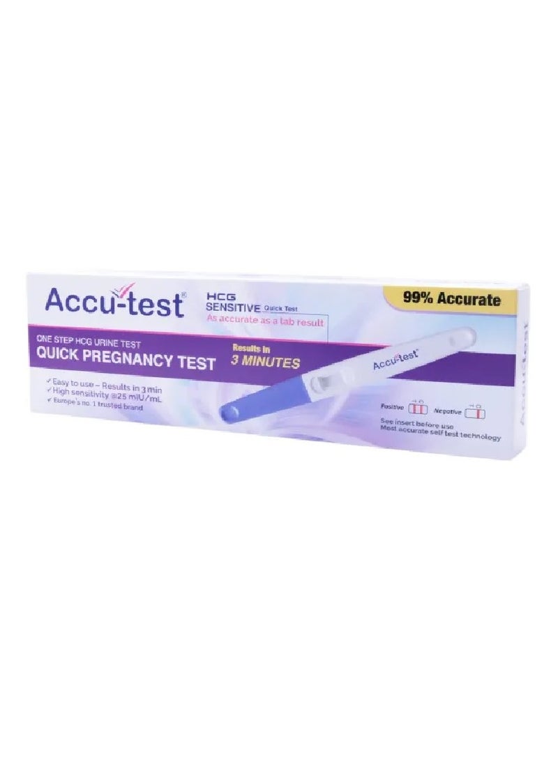 ACCU TEST - اختبار الحمل السريع HCG - Image 1