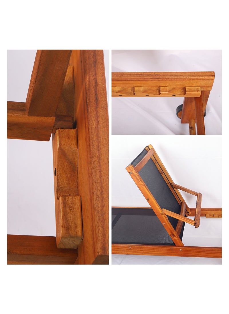 Wooden Relaxing Beach Sunlaunger