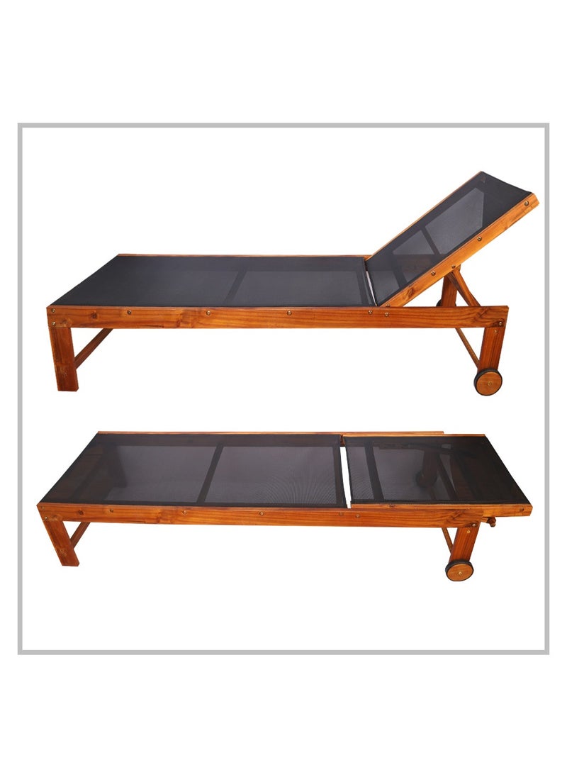 Wooden Relaxing Beach Sunlaunger