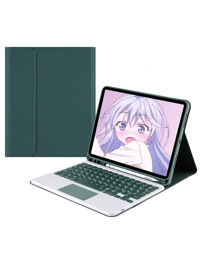 general Arabic and English Keyboard Case Compatible with iPad Pro 12.9 inch Magnetic Separate Color Keyboard with Pencil Holder Slim Lightweight Smart Cover