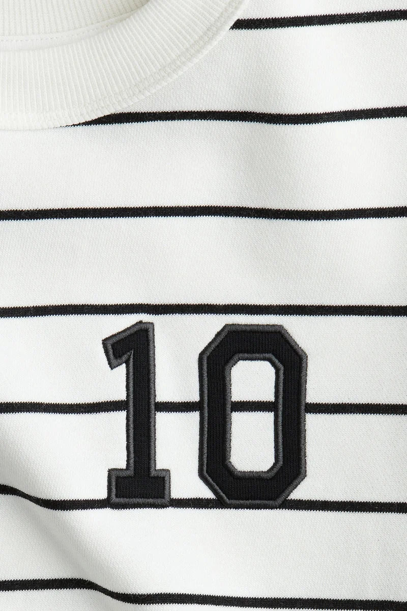 H&M Print-motif short top