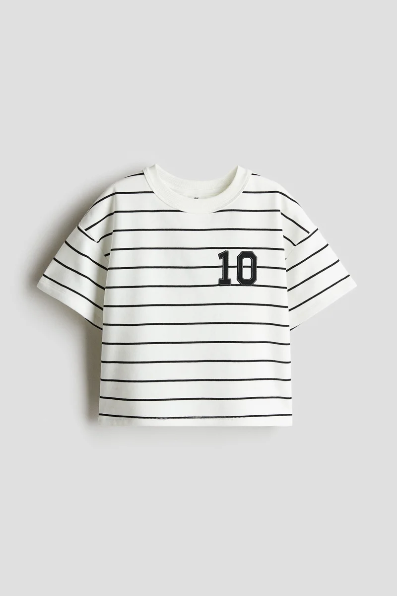 H&M Print-motif short top