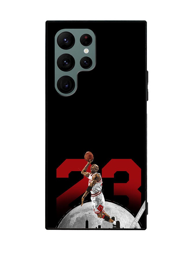 VR CREATIVE Protective Case Cover For Samsung Galaxy S22 Ultra 5G Lebron 23 Over The City Design Multicolour - Image 1