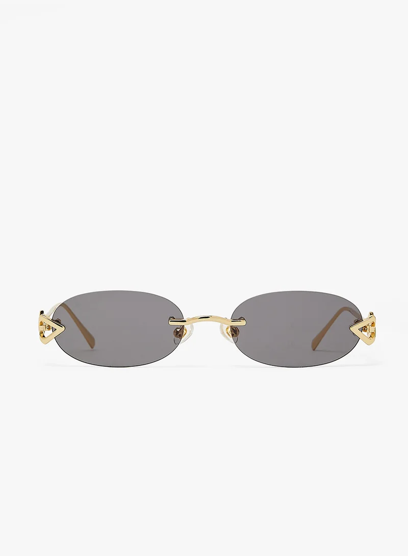 KAREN WAZEN Cleo Rimless Sunglasses