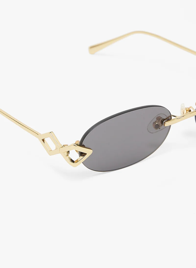 KAREN WAZEN Cleo Rimless Sunglasses