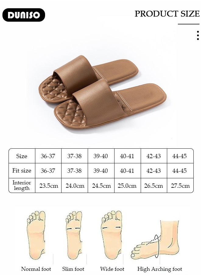 DUNISO Quick Dry Slippers Unisex, Bathroom Slippers, Anti-Slip Indoor Slippers,Soft Light Weight Flat Sandals Slippers, Folding And Disposable Slippers For Travelling And Showering In Hotel  - Image 2
