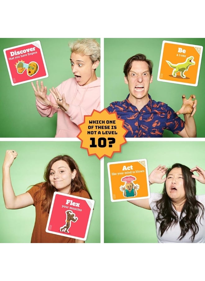 Exploding Kittens LLC On a Scale of One to T-Rex by Exploding Kittens: A Card Game for People Who Are Bad at Charades - Family - Card Games for Adults, Teens & Kids  - Image 1