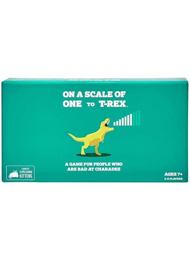 Exploding Kittens LLC On a Scale of One to T-Rex by Exploding Kittens: A Card Game for People Who Are Bad at Charades - Family - Card Games for Adults, Teens & Kids  - Image 2