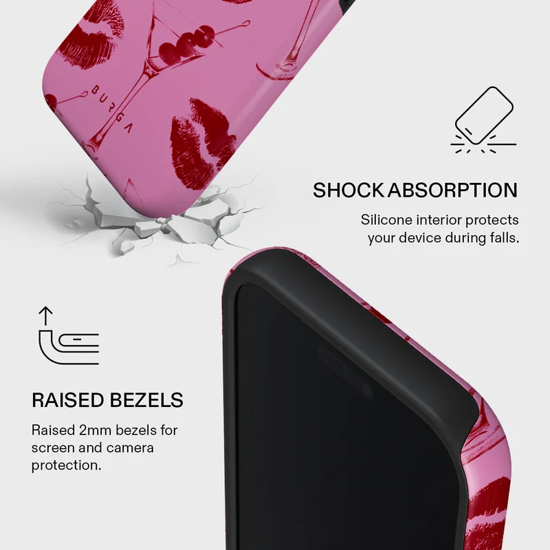 BURGA iPhone 17 Pro Call Me Premium Case Compatible with Hybrid Dual-Layer Hard Shell + Silicone Protection - Scratch-Resistant Shockproof Mobile Cover