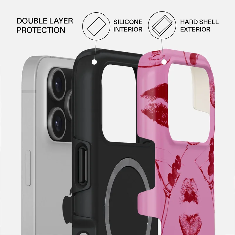 BURGA iPhone 17 Pro Call Me Premium Case Compatible with Hybrid Dual-Layer Hard Shell + Silicone Protection - Scratch-Resistant Shockproof Mobile Cover
