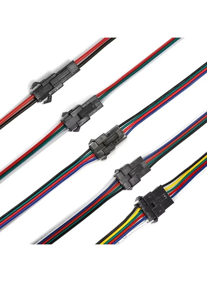 6Pin Male Female SM Cable Wire Plug Connectors 22AWG – 6-Pin SM Male & Female Wire Plug Connector Cable 22AWG  , DIY Electronics, Signal Transmission & Electrical Wiring Applications - Image 3