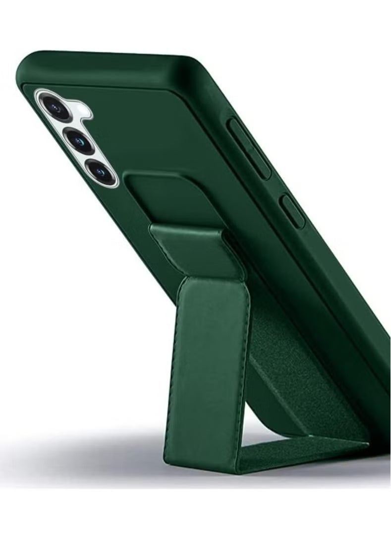 ELTRAZONE Samsung Galaxy S24 FE Case Cover – Magnetic Car Holder Silicone Grip Case with Wrist Strap – Full Protection for Galaxy S24 FE – Horizontal & Vertical Stand, Shockproof Silicone Grip - Image 4