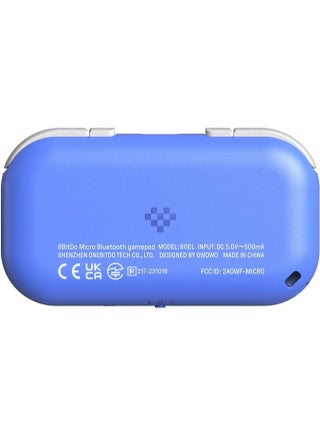 8Bitdo Micro Bluetooth Gamepad Pocket-sized Mini Controller for Switch, Android, and Raspberry Pi, Supports Keyboard Mode (Blue) - view 4