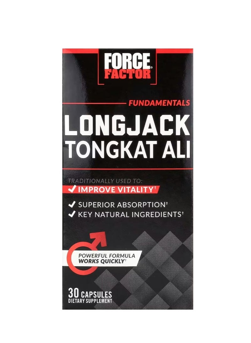 Force Factor Longjack Tongkat Ali 30 Capsules - Image 1