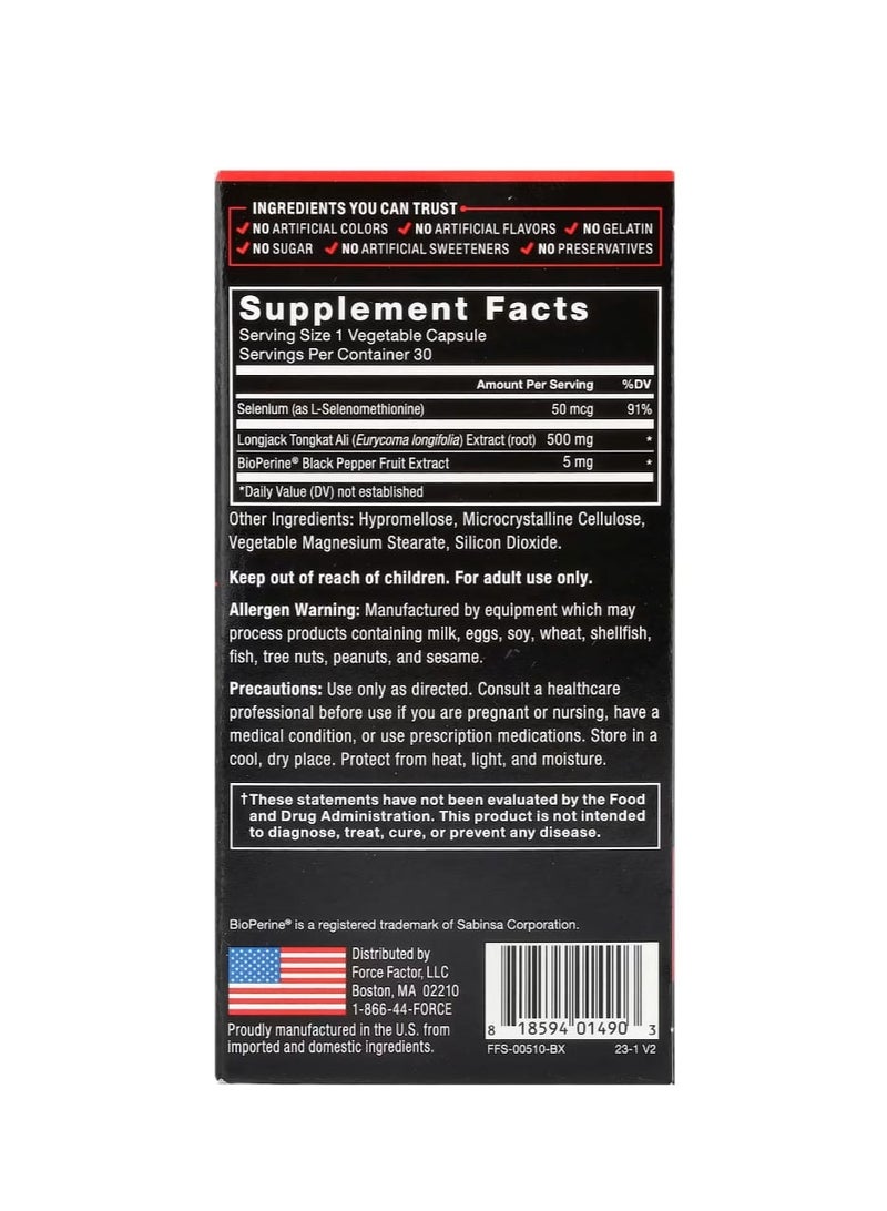 Force Factor Longjack Tongkat Ali 30 Capsules - Image 2