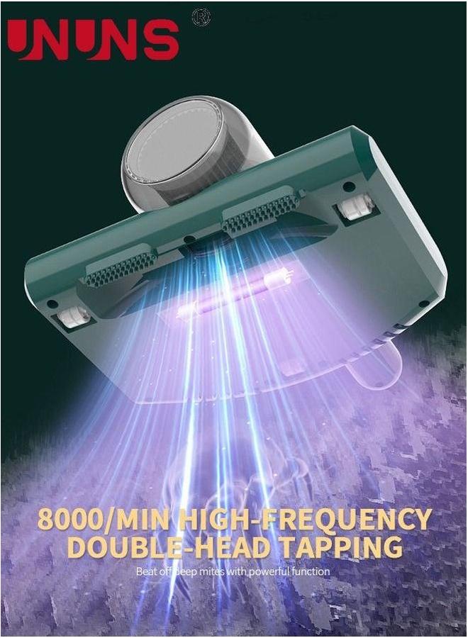 UNUNS Bed Vacuum Cleaner, Dust Mite Cleaner 12KPa Handheld Deep Mattress high-Frequency Double Beat UV Suitable for Bedding, Sofa, Other Fabric Surfaces - Image 3