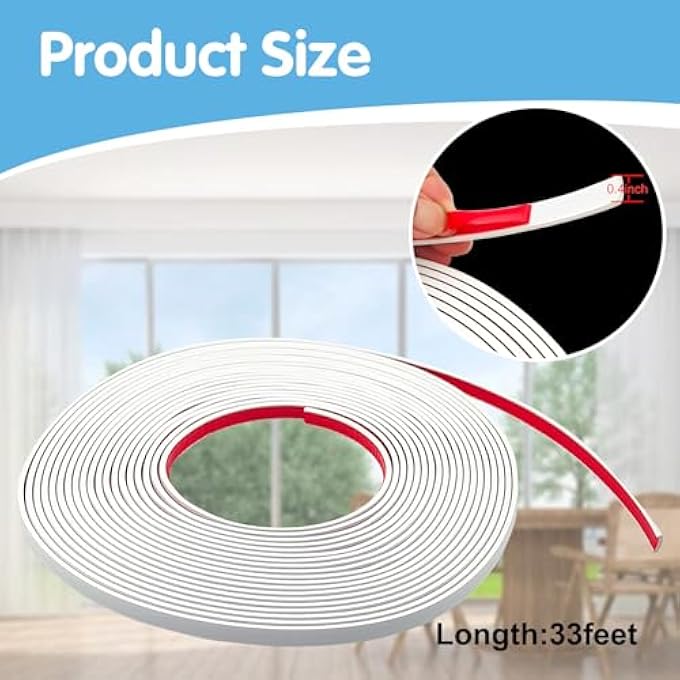 WINDOW GRILLE INSERTS GRID KIT, 33 FT TPE SELF-ADHESIVE PEEL AND STICK TRIM MOLDING, DIY FLEXIBLE MOULDING TRIM GRID INSERTS FOR WINDOWS DOOR FRAMES HOME DECORATION. - Image 3