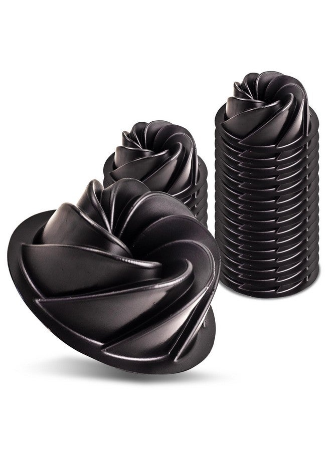 O'Creme Bakeable Plastic Mini Swirl Cake Pan, Baking Pan With Non-Stick Silicone, Reusable nonstick baking molds, Durable, Lightweight, Easy Storage for Baking and Much More - 25 QTY Pack - Image 1