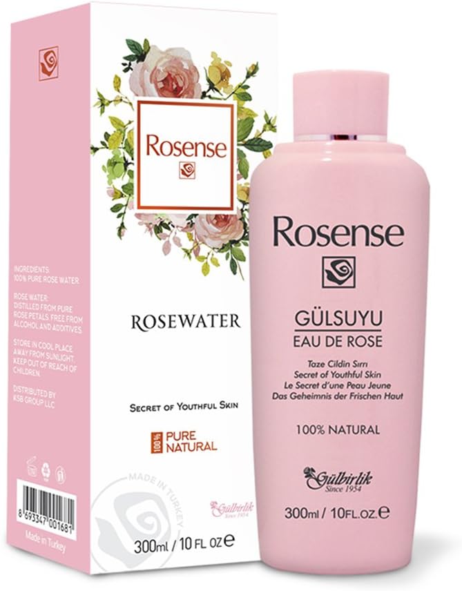 100 Pure Natural Vegan Turkish Rosewater 300ml10 oz Hydrating Rose Water Face Toner No Additives No Chemicals No Preservatives