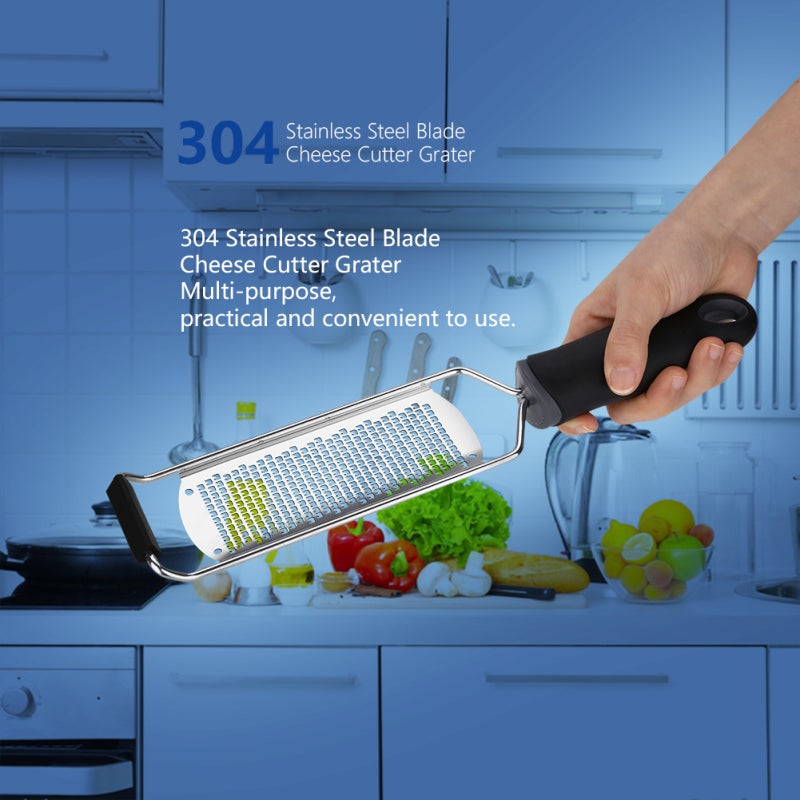 Lemon Zester: Food Grade Stainless Steel Blade, Comfortable Grip Handle - Anti-dust Plastic Cover, Corrosion Resistant, Easy To Clean Cheese Grater for Home Kitchen Cooking & Baking - Image 1