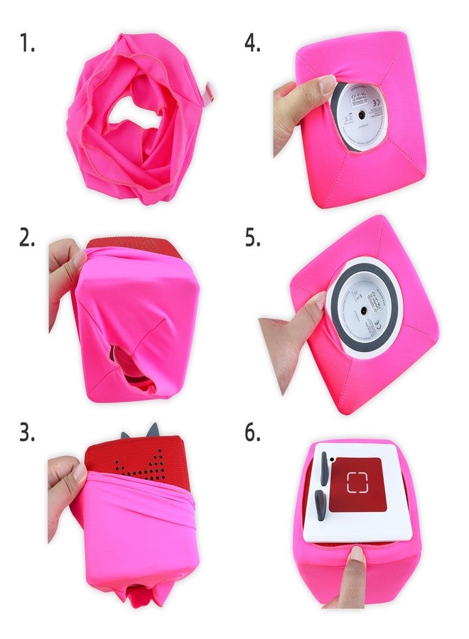 Annmore Cover for Toniebox, with Felt Cushion for Tonies Ears, Dustproof, Pink - Image 3