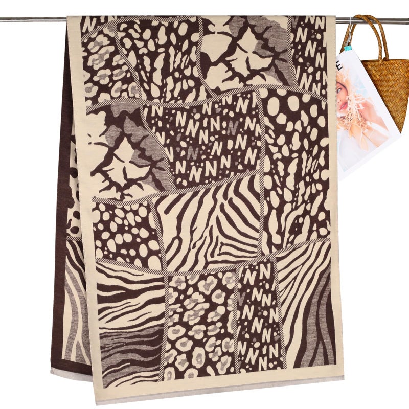 EXTREE Scarfs for Women Pashmina Silky Shawl Wrap for Evening Dressing Blanket Open Front Poncho Cape - Image 4